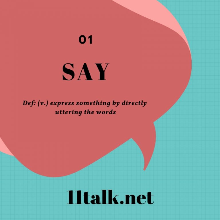 word differences say tell speak talk